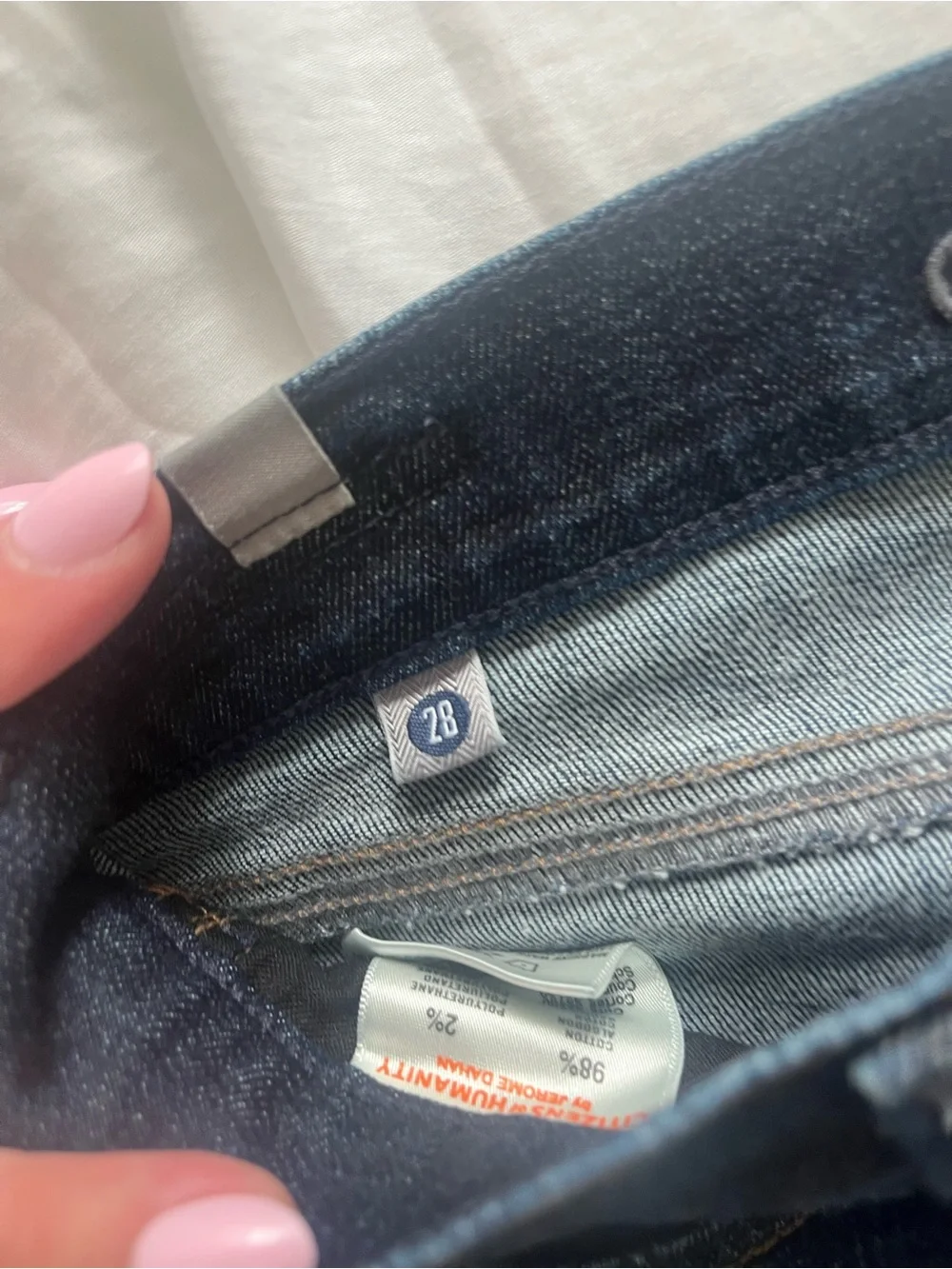 Citizens Of Humanity Dark Blue Straight Jeans